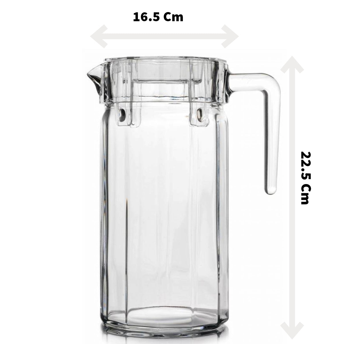 Pasabahce kosem Glass Pitcher w Lid