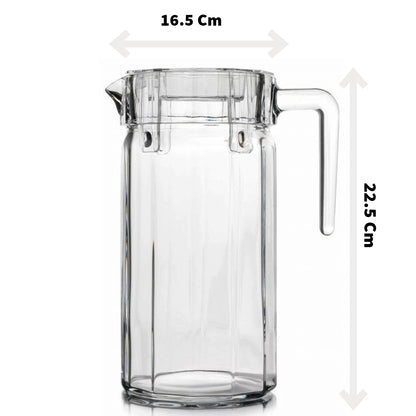 Pasabahce kosem Glass Pitcher w Lid