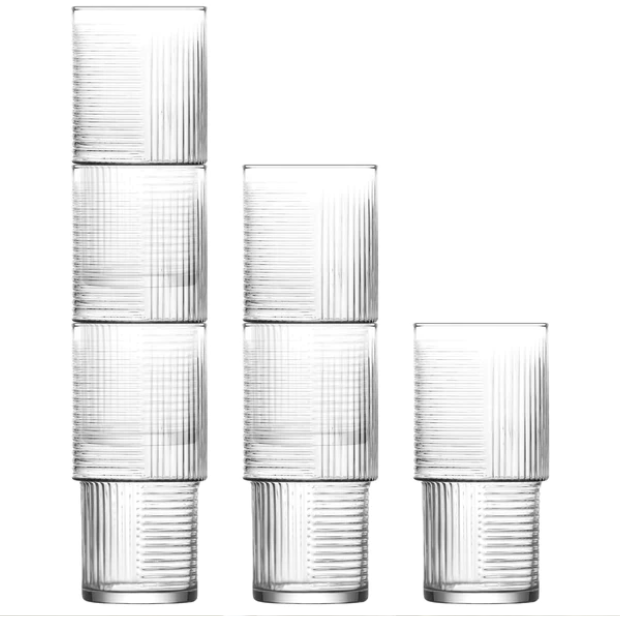 LAV Helen 6 Pack Stackable Cocktail Glasses