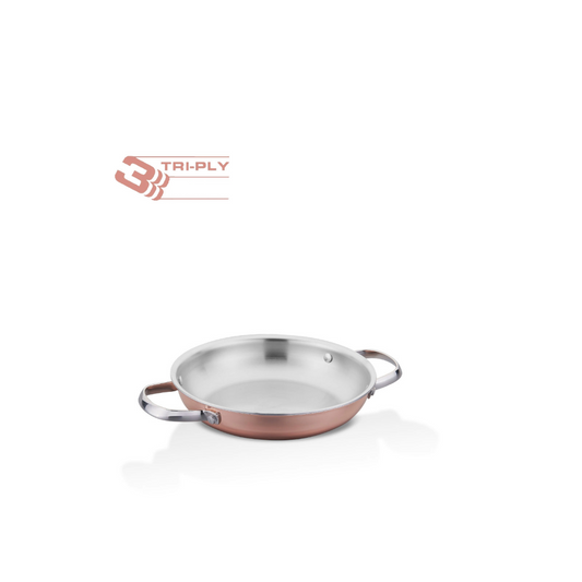 Korkmaz Divani Stainless Steel Omelette Double Handled Pans