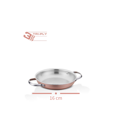 Korkmaz Divani Stainless Steel Omelette Double Handled Pans