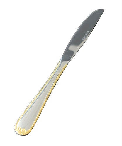 Artika 4-Pieces Dinner Knife/Gold