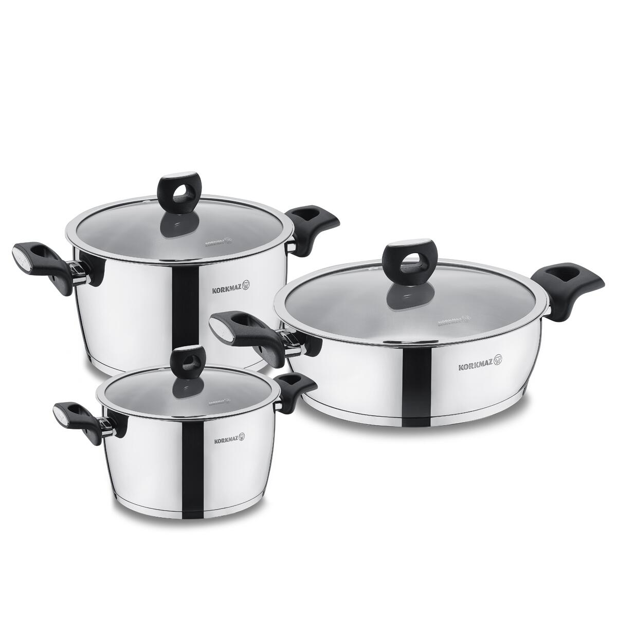 Korkmaz Nora Jr. 6-Piece Cookware Set