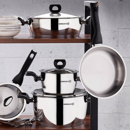 Korkmaz Nora Jr. 6-Piece Cookware Set