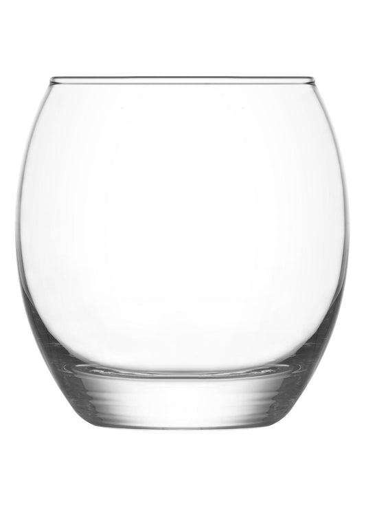 LAV Empire 6-Piece Clear Glass Tumblers Set, 13.75 oz