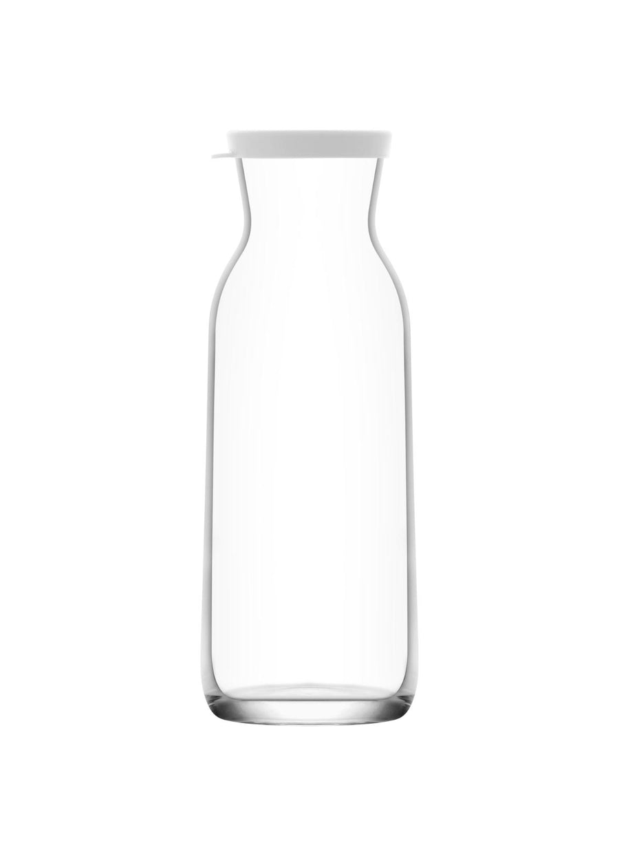 LAV Fonte Carafe en verre transparent avec couvercle, 40 oz