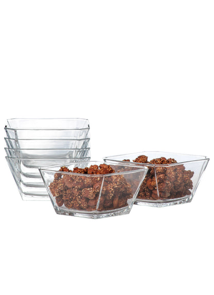 LAV Karen 6-Piece Glass Serving Bowls Set, 10 oz