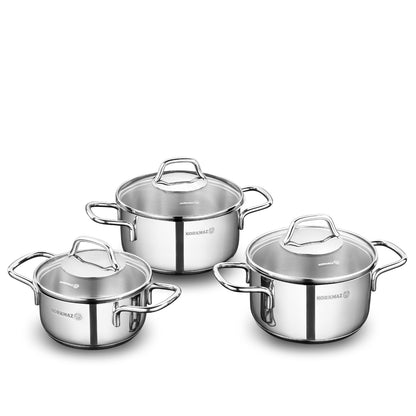 Korkmaz Perla Jr. 6-Piece Cookware Set